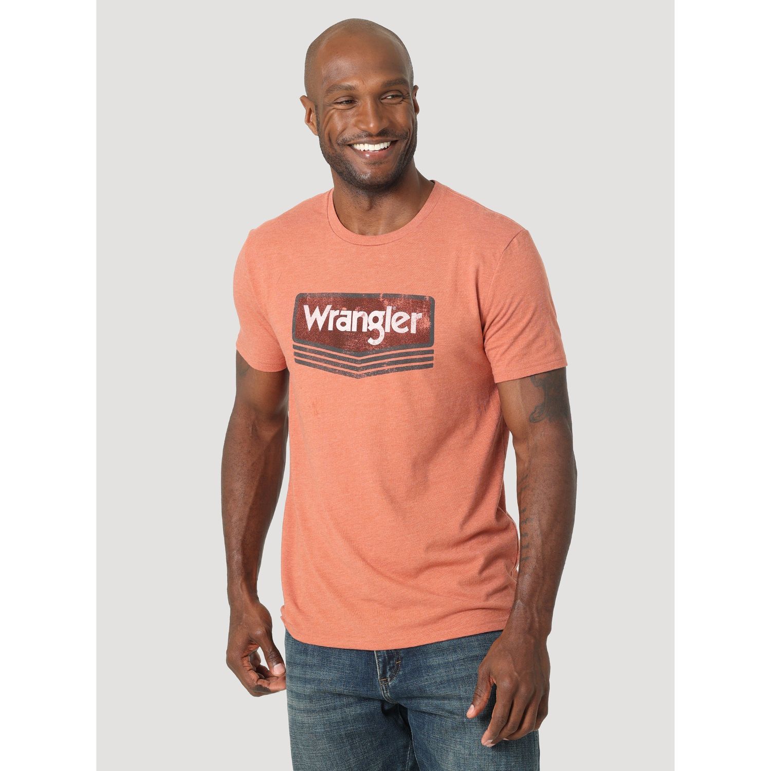 Wrangler Mens Graphic Tee Chevron Kabel