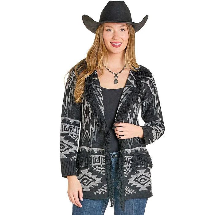 Rock &amp; Roll Aztec Sweater with Fringe - Multiple Colours