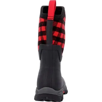 Muck Womens Arctic Sport II Mid Boots - Black/Red Plaid FINAL SALE