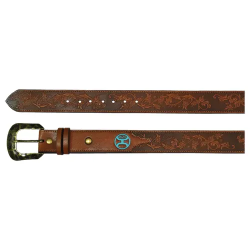 HOOEY Ladies Belt Flower Tooling, Size: S