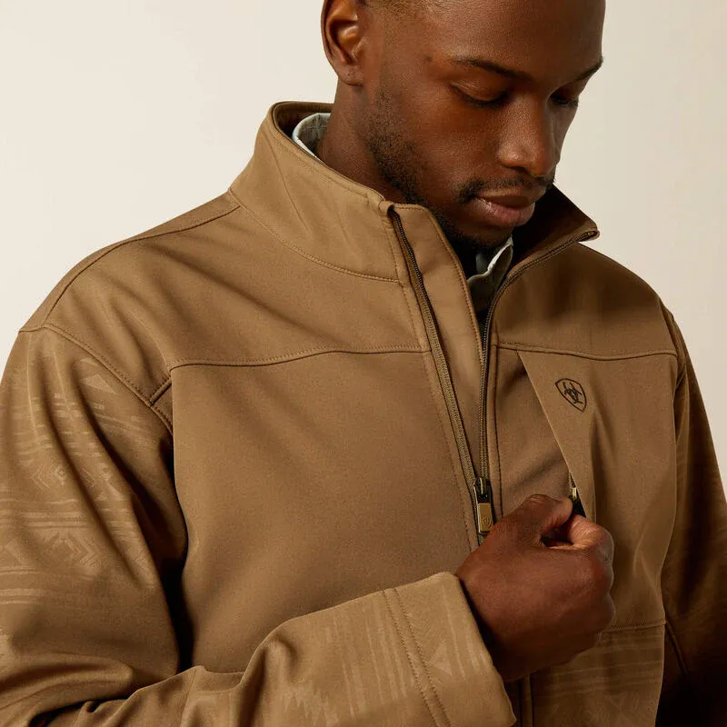 Ariat Men's Vernon Softshell Jacket - Khaki Southwest