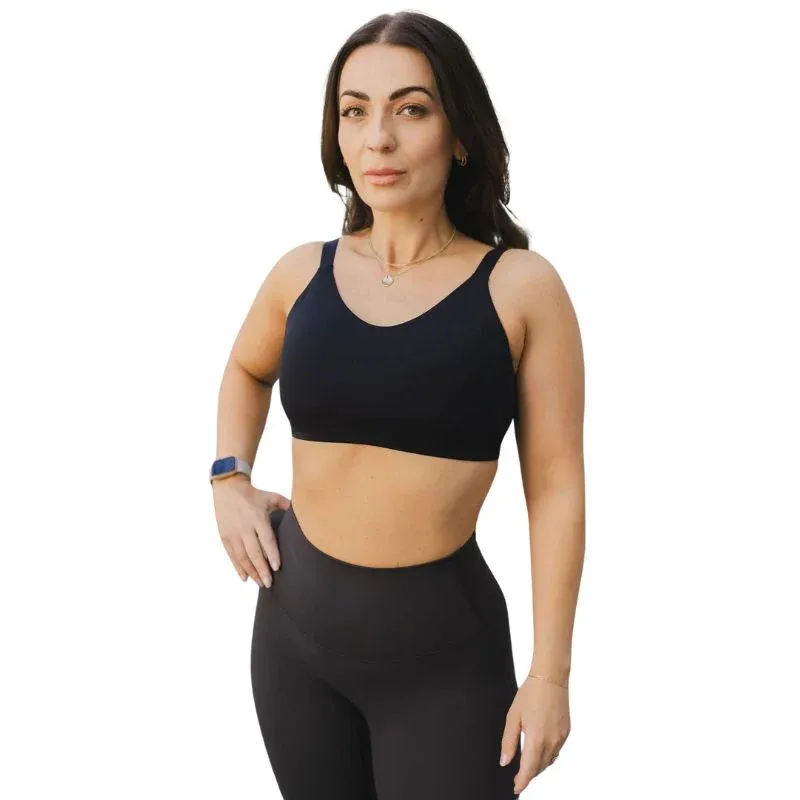 Bare Activewear Women's Apex Bra- Multi, Color: black-14, Size: 4