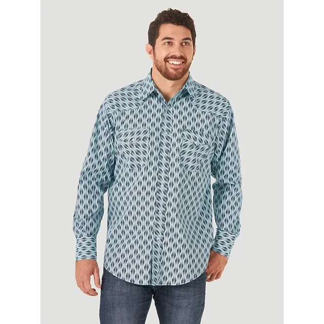 Wrangler Mens Silver Edition LS Shirt, Size: S