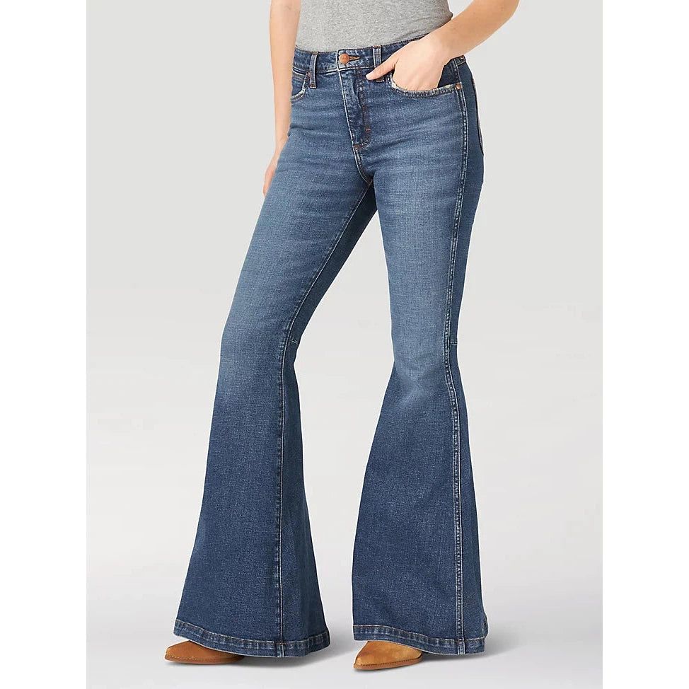 Wrangler Women's Retro Premium High Rise Trumpet Flare Jeans - Paige