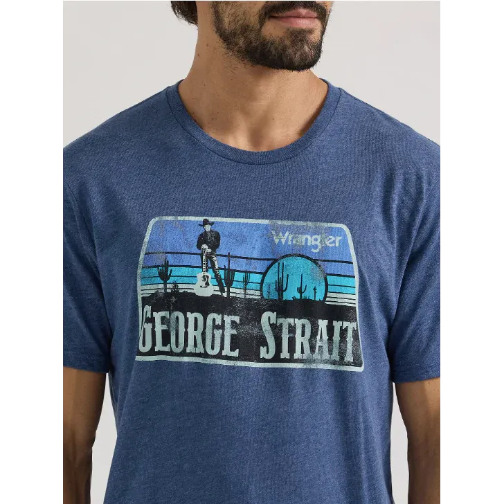 Wrangler® Men's Graphic Short Sleeve T-Shirt - Dark Denim Heather, Size: S