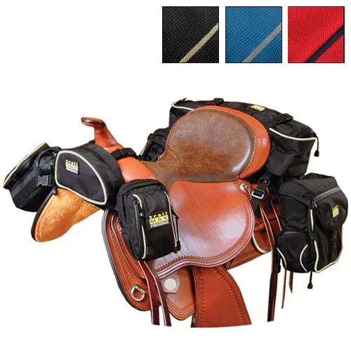 TrailMax 500 Series Deluxe 5 PC Saddlebag System, Colour: BLACK/SAND