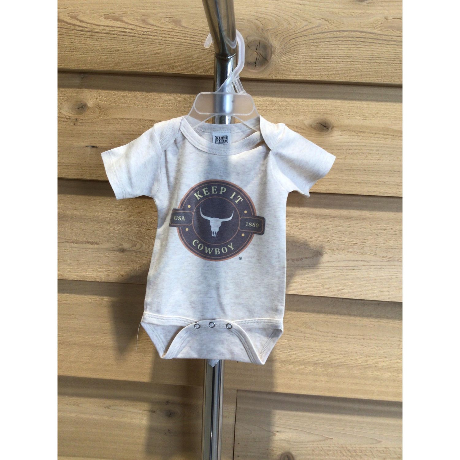 Ranch Raised Keep It Cowboy Onesie