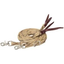 Weaver Flat Braided Competition Split Rein 3/4" x 8' - Assorted Colours