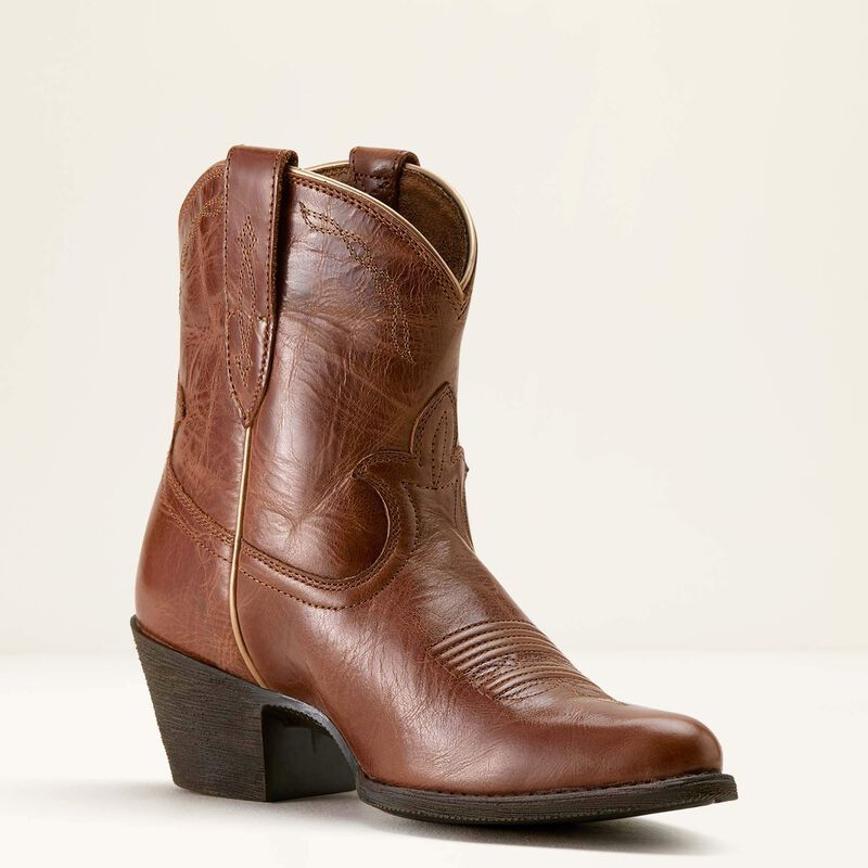 Ariat Women's Maggie J Toe Western Boot- Aged Siennna