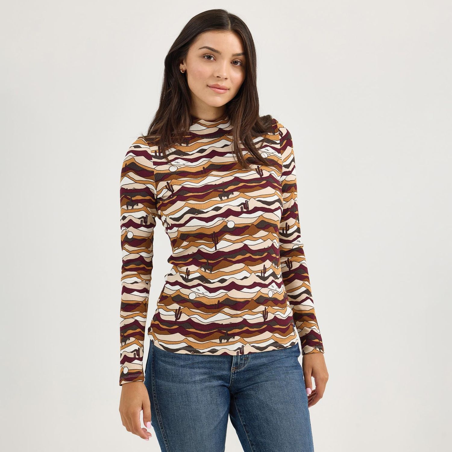 Wrangler Women's Western Vintage Shirt- Brown
