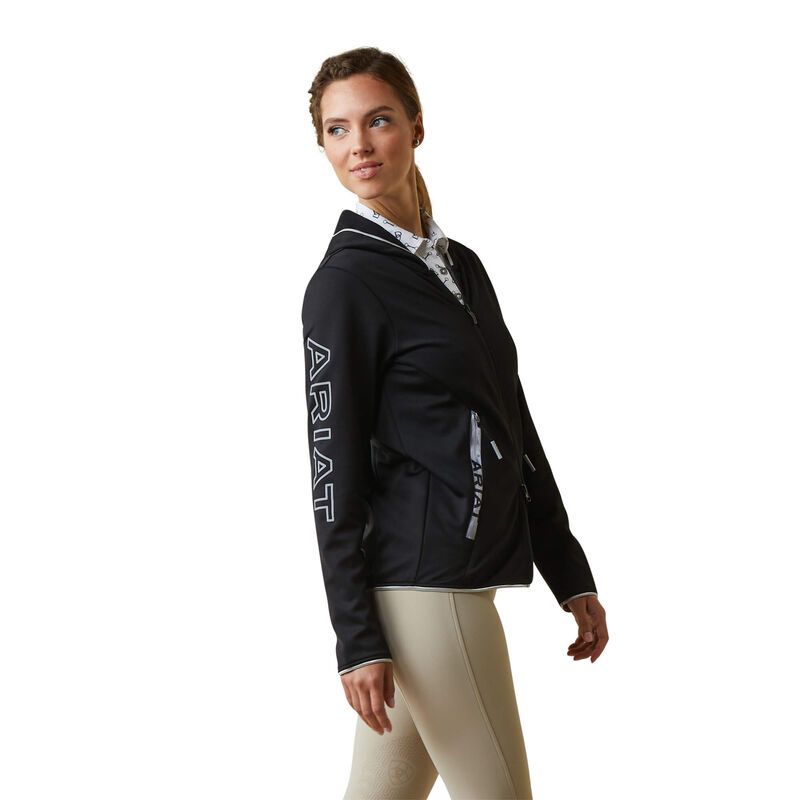 Ariat Womens Bryon Full Zip Hood Black