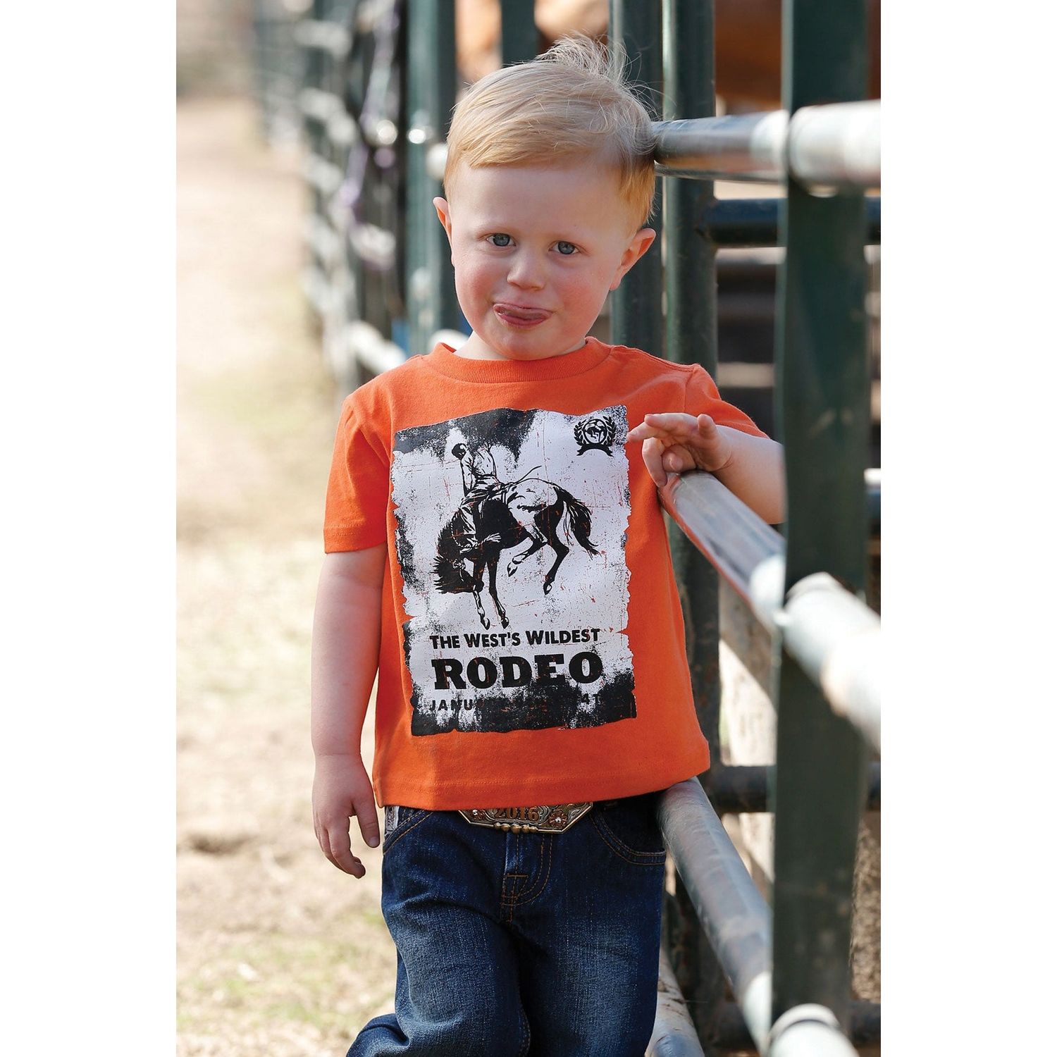 Cinch Boys SS Tee Orange