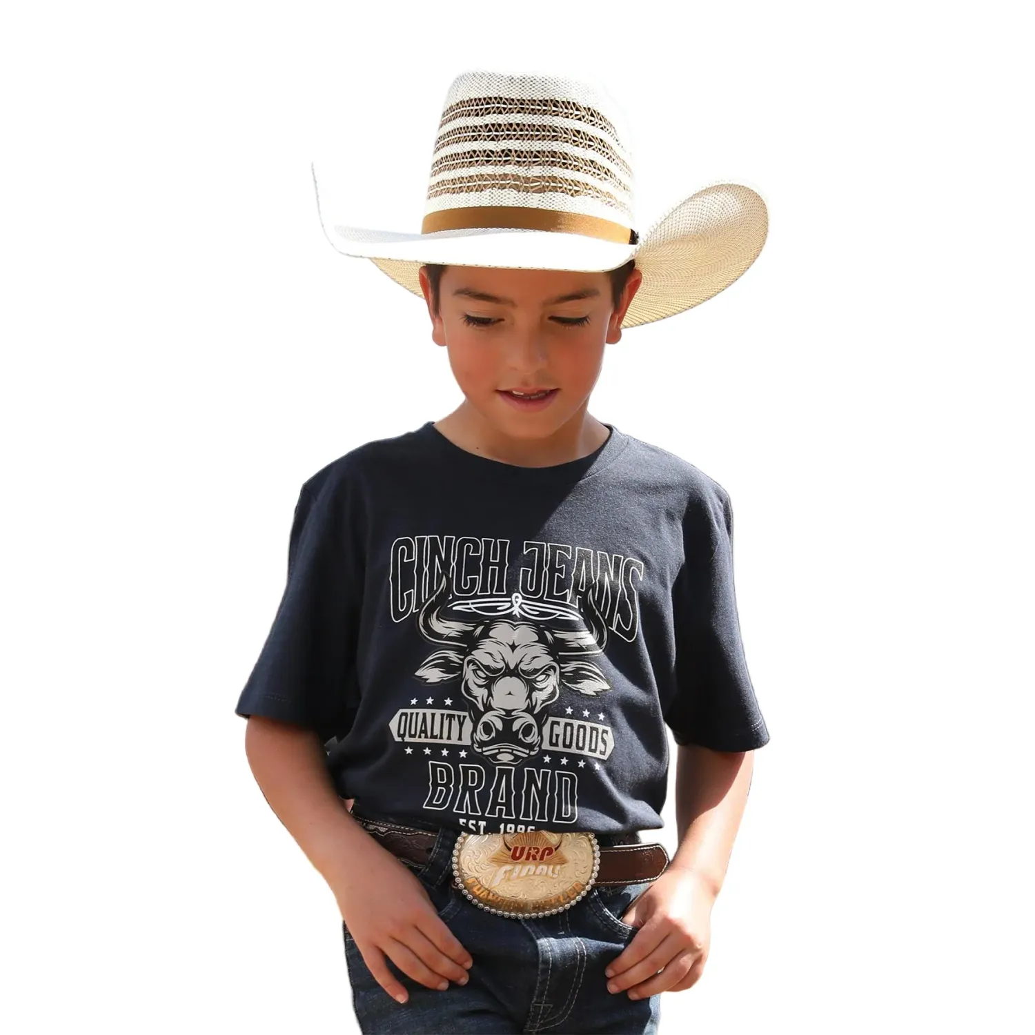 Cinch Boy's Short Sleeve Tee Shirt - Navy - MTT7670163