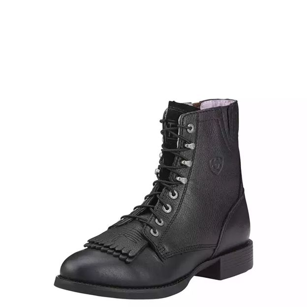 Ariat Women's Heritage Lacer II Boot - Black Deer Tan