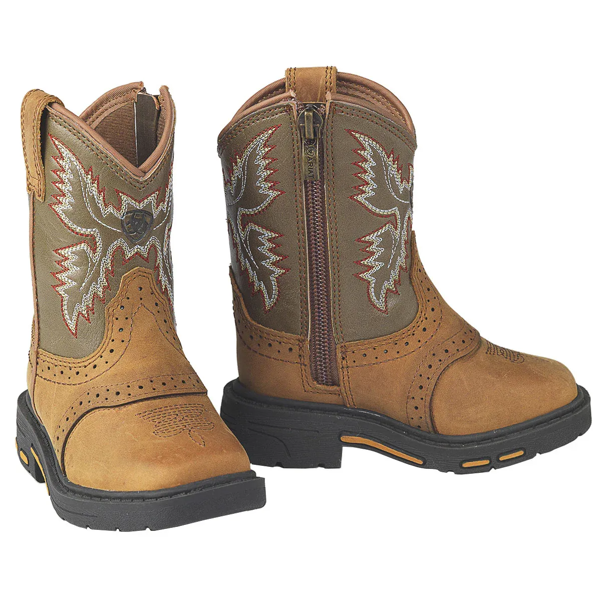Ariat Toddler Boy's Durango Lil' Stompers Boots - Medium Brown, Size: 4