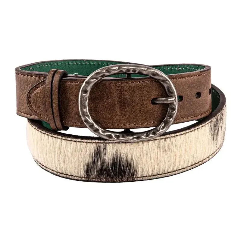 Catchfly Women's Brindle Hide Belt