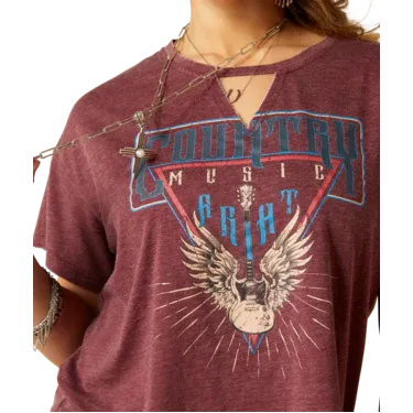 Ariat Women's Rock n Roll T-Shirt - Tawny Port