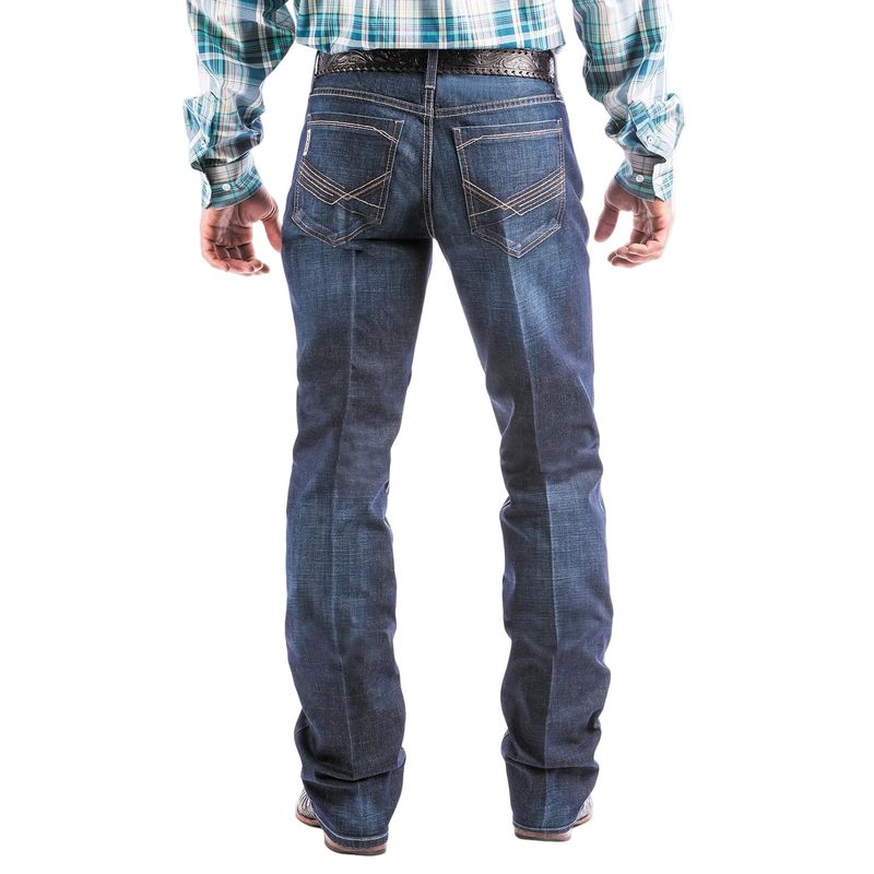 Cinch Men's Ian Slim Bootcut Jeans - Dark Stonewash