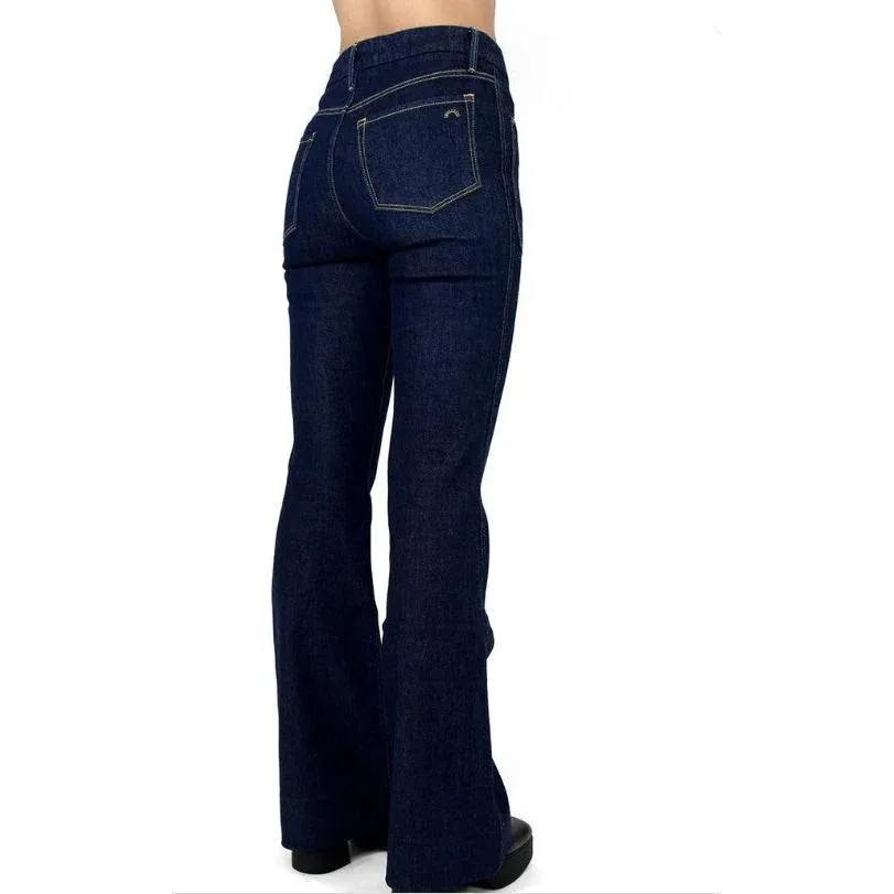 Porter Blue Wanderer High Rise Flare In Gracie