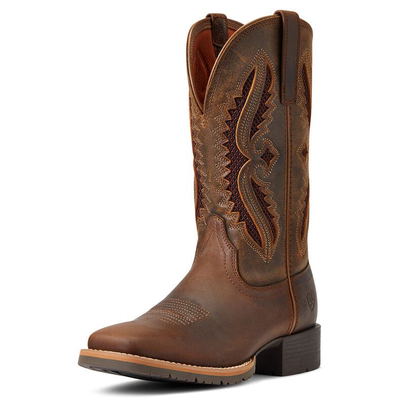Ariat Womens Hybrid Rancher VentTEK 360° Western Boots - Distressed Tan/Truffle