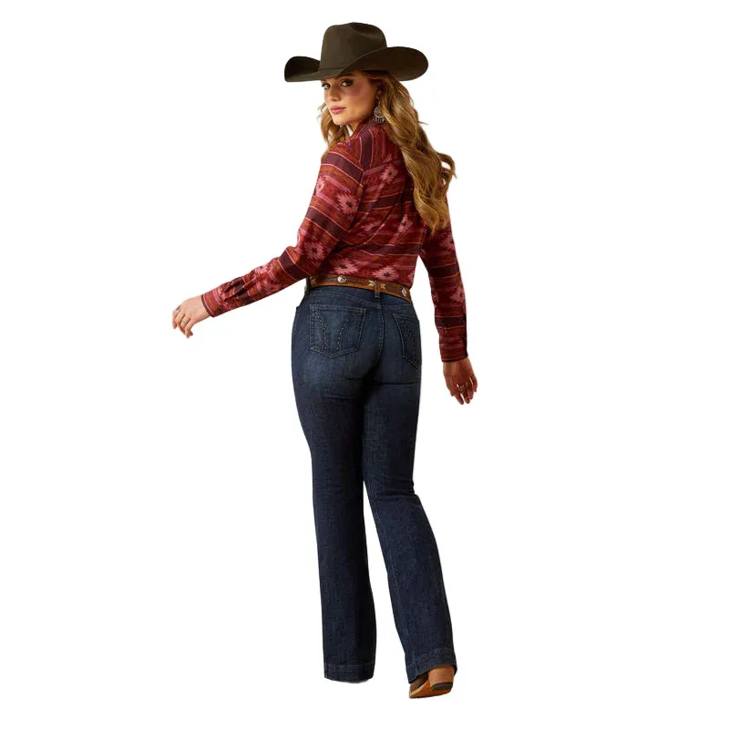 **Ariat Women's High Rise Frazey Slim Trouser Jean - Florida