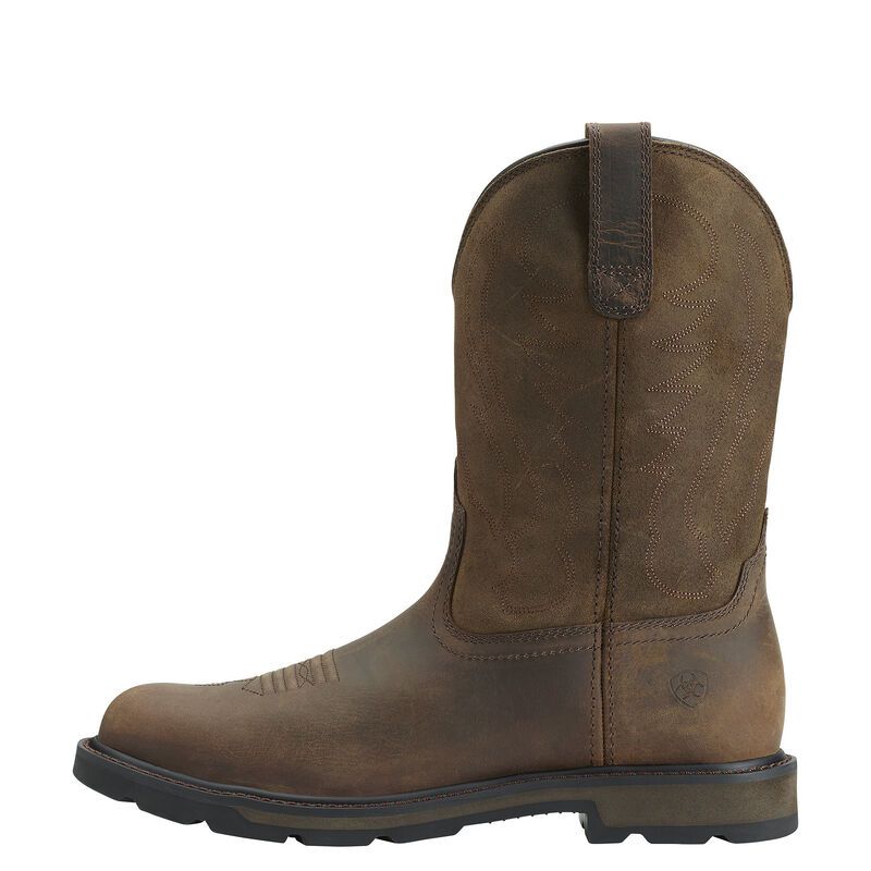 Ariat Men's Groundbreaker Work Boots - Brown - 10014238