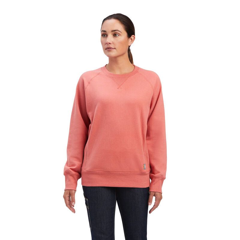 Ariat Womens Rebar Workman Washed Fleece Sweatshirt - 10041441