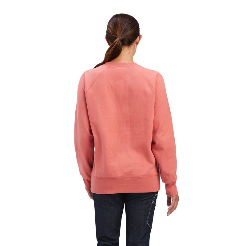 Ariat Womens Rebar Workman Washed Fleece Sweatshirt - 10041441