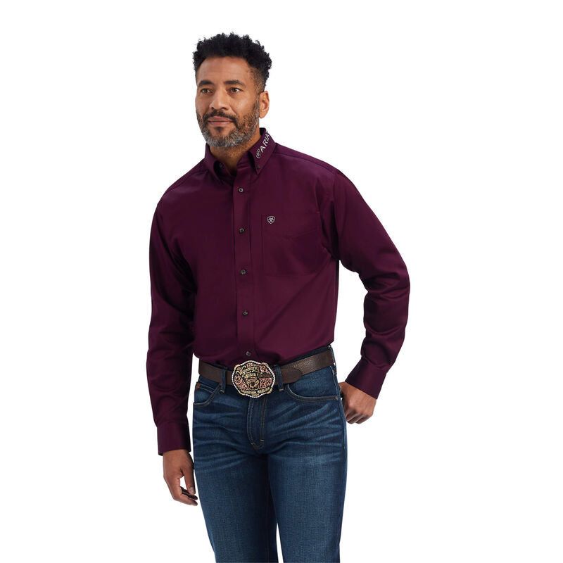 Ariat Mens Team Logo Twill Classic LS Shirt - 10041530
