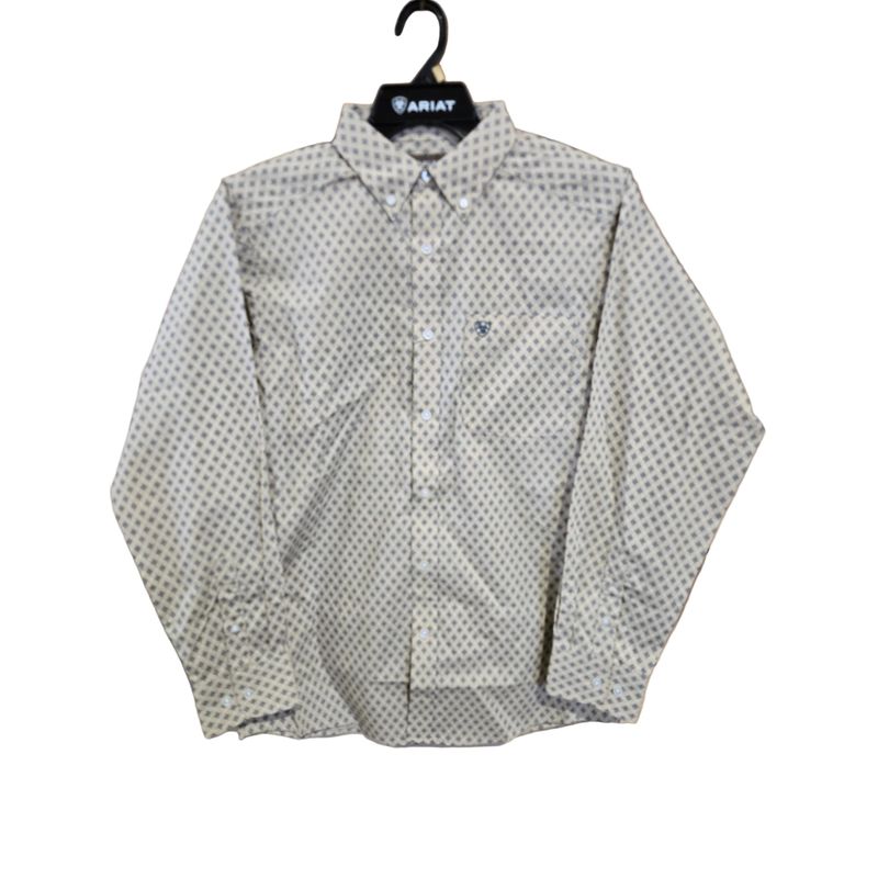 Ariat Men's Long Sleeve Stu Classic Fit Shirt - Irish Cream