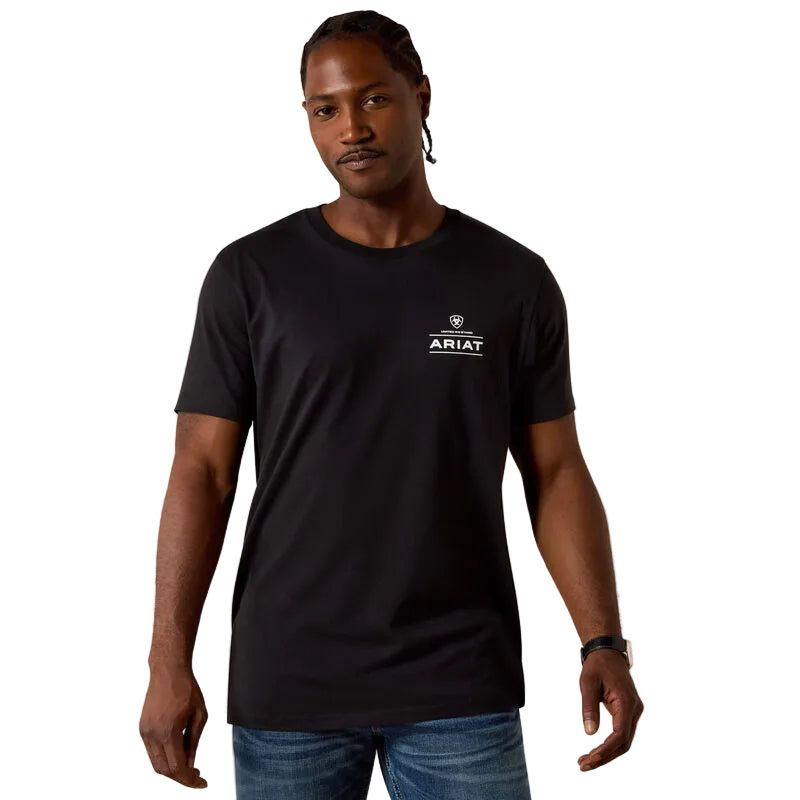 Ariat Men's Multichronos Buckle Short Sleeve Tee Shirt - Black