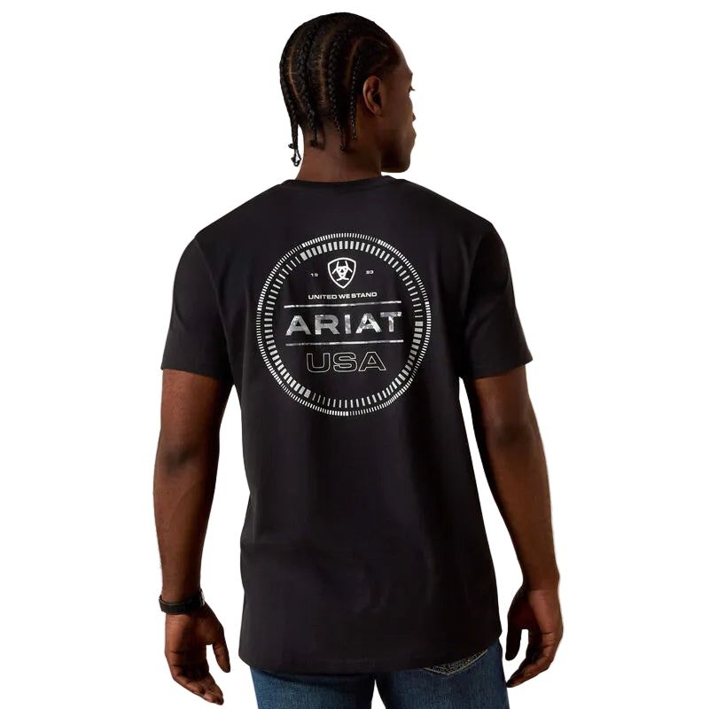 Ariat Men's Multichronos Buckle Short Sleeve Tee Shirt - Black