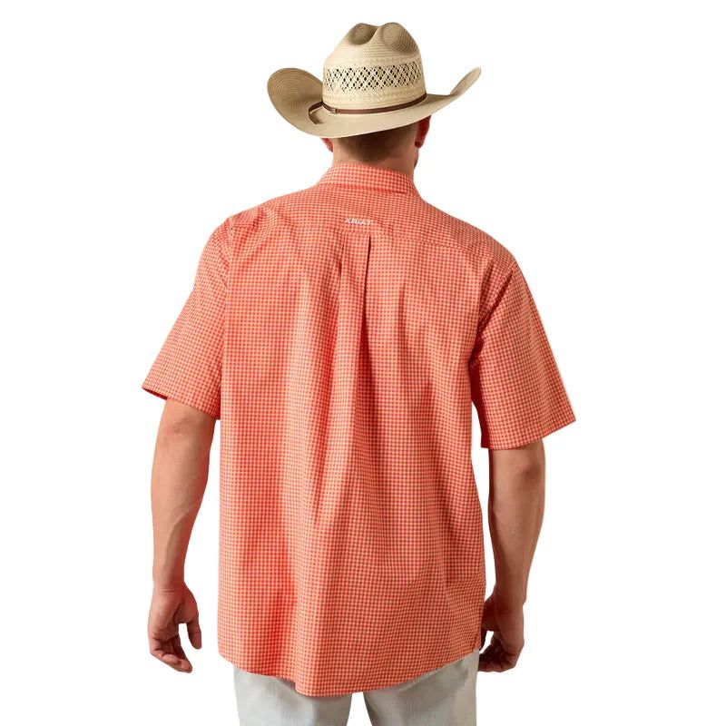 Ariat Men's Pro Nicolas Short Sleeve Shirt- Paprica