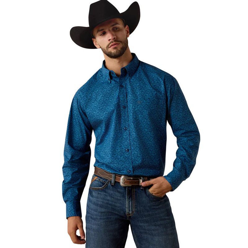 Ariat Men's Niven Long Sleeve Shirt- Key Largo