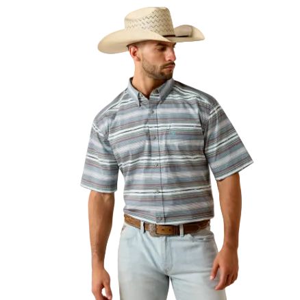 Ariat Men's Pauline Short Sleeve Classic Fit Shirt- Excalibur Serape Stripe
