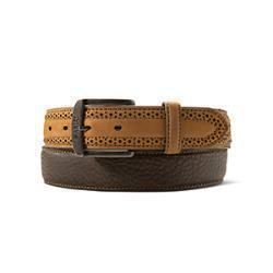 Ariat Men's Perforated Billets Belt- Brown