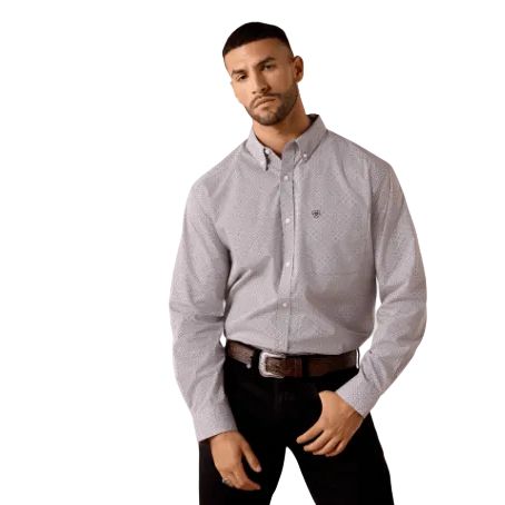 Ariat Men's Philly Long Sleeve Classic Fit Shirt- Excalibur Geo Print