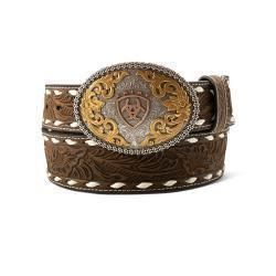 **Ariat Men's Oval Buckle- Aged Bark