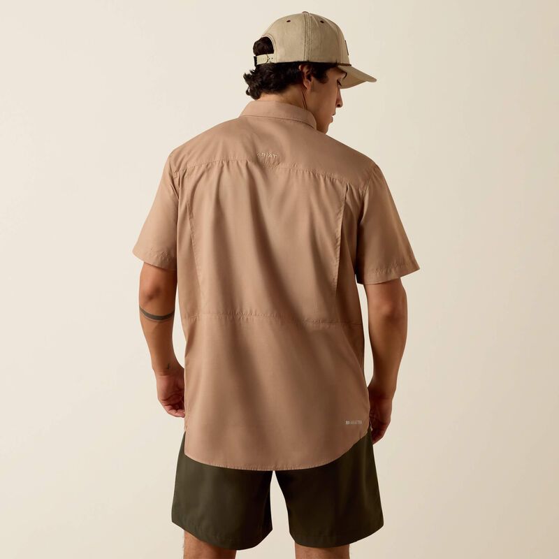Ariat Men's Printed VentTEK Outbound Fitted Short Sleeve Shirt - Cartouche
