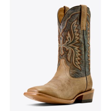 Ariat Men's Preston Wide Square Toe Cowboy Boot- Desert Bone