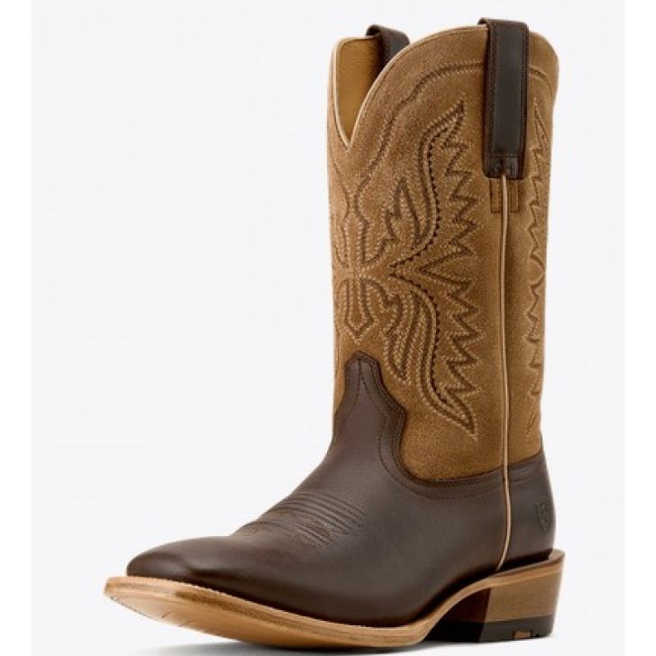 Ariat Men's Preston Wide Square Toe Cowboy Boot- Roasted Coffee