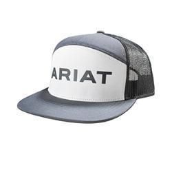 Ariat Men's R112 Rubber Logo Cap- Grey