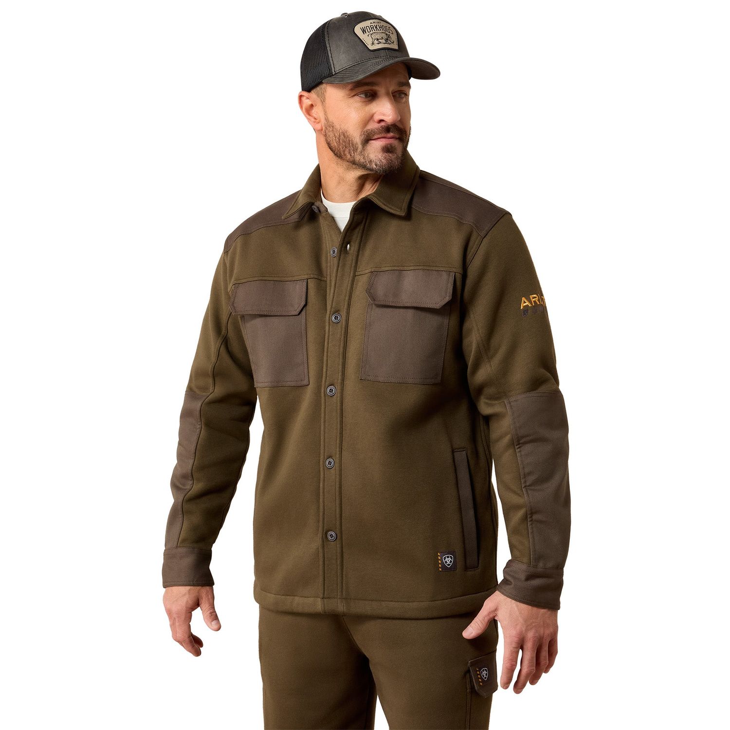 Ariat Men's Rebar Workman DuraCanvas Shirt Jacket - Earth