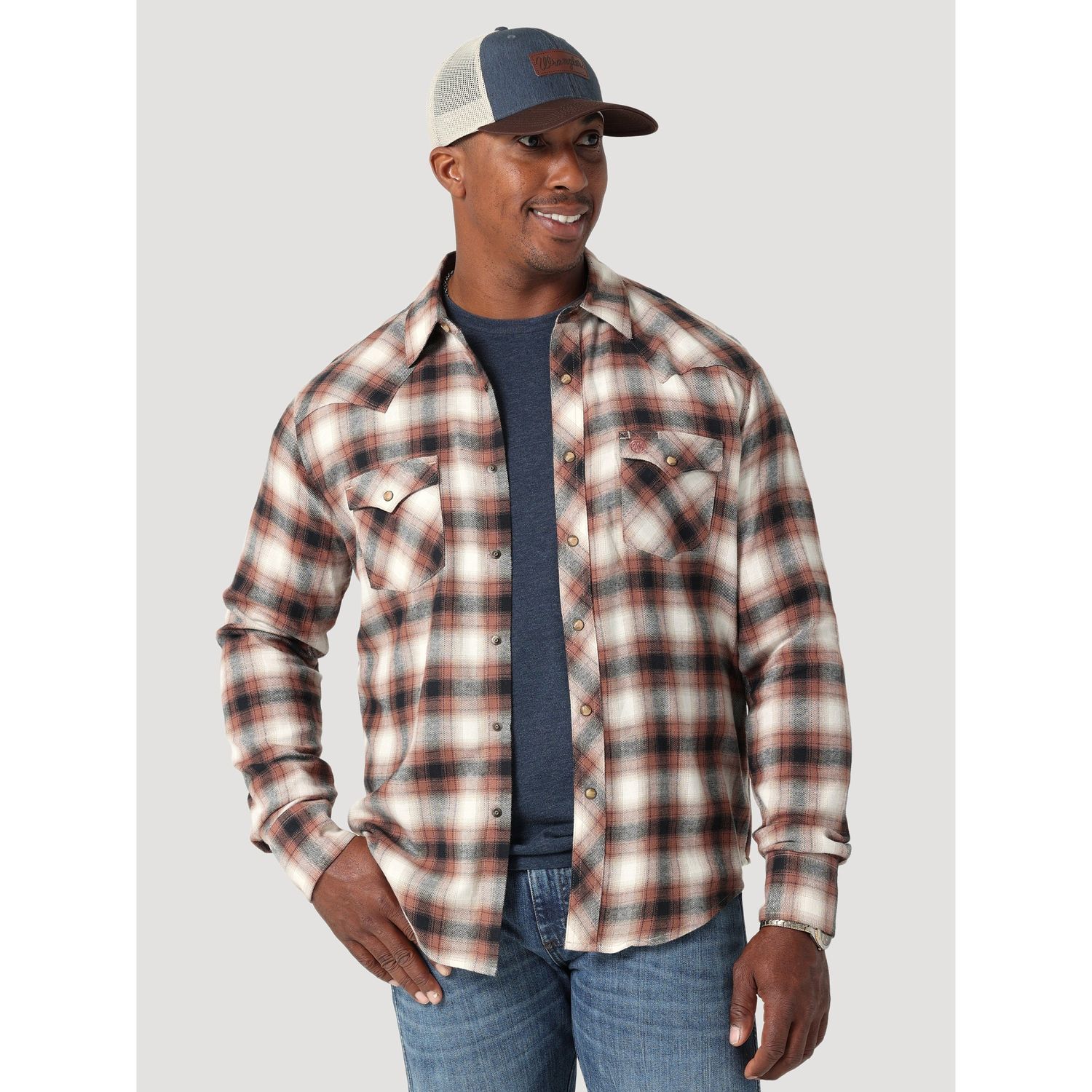Wrangler Mens Western Retro Flannel LS Shirt - 112317108