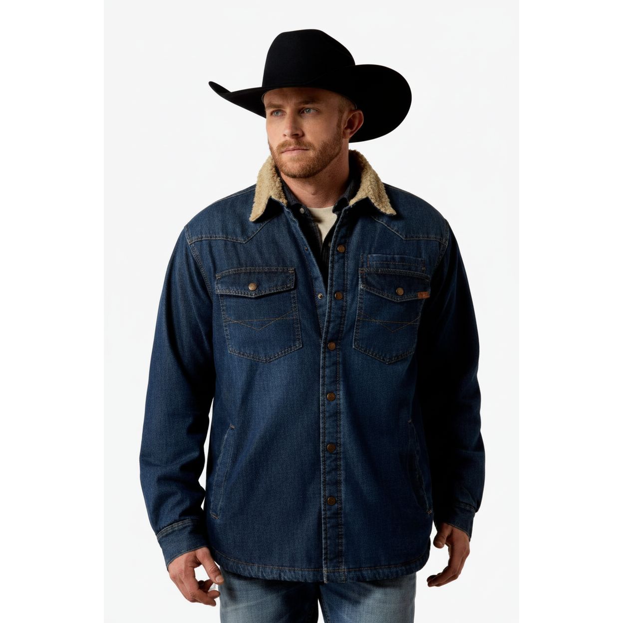 Ariat Men's Sherpa Lined Shirt Jacket - Stewart