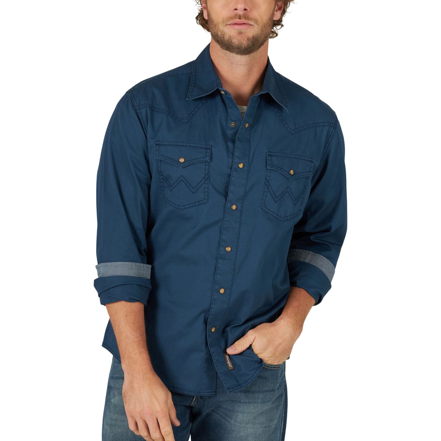 Wrangler Mens Retro Prem LS Snap Shirt - 112318870