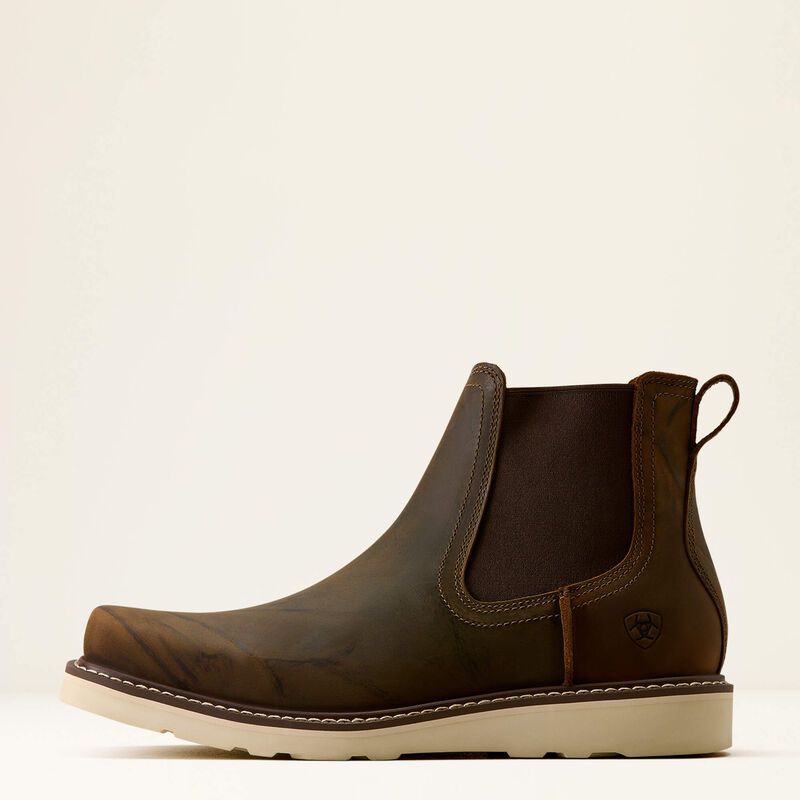 Ariat Men's Recon Rambler Square Toe Chelsea Boot- Baked Brown
