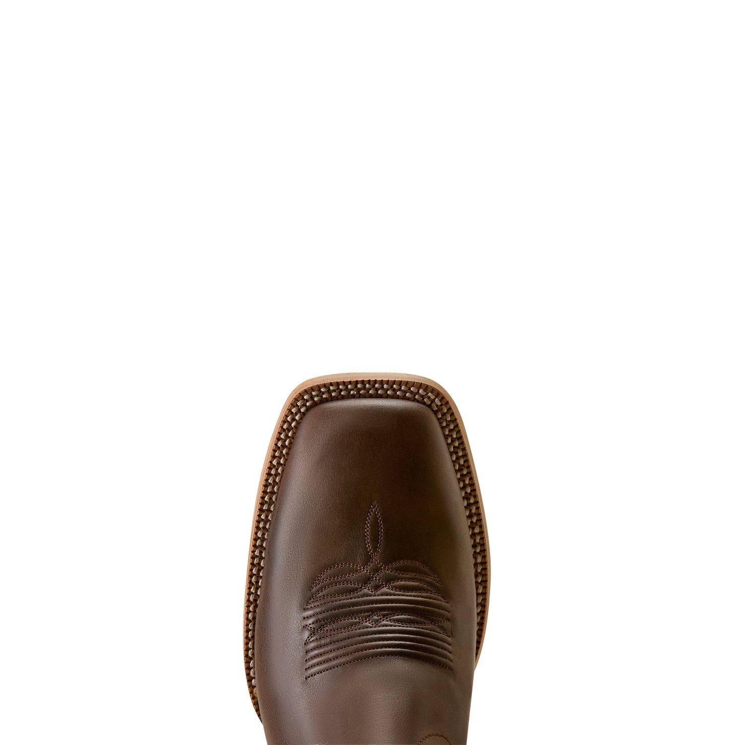 Ariat Men's Slatewood Wide Square Toe Cowboy Boot - Dark Whiskey/Shredded White