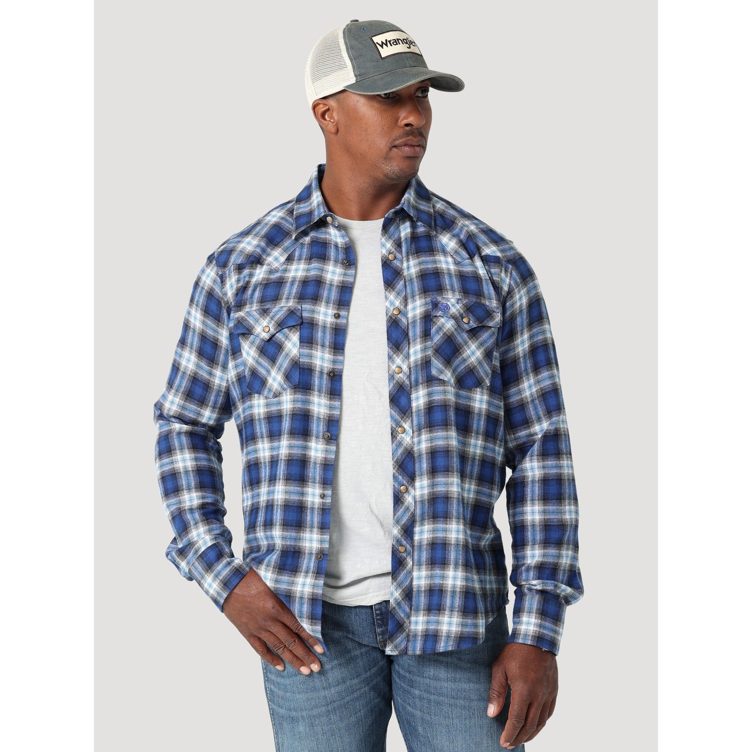Wrangler Mens Western Retro Flannel LS Shirt - 112317110