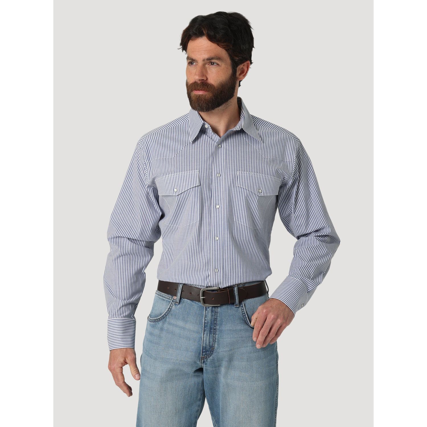 Wrangler Mens WR LS Snap Shirt - 112317115